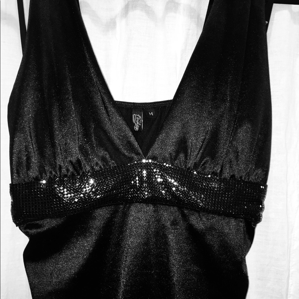 Black cocktail dress